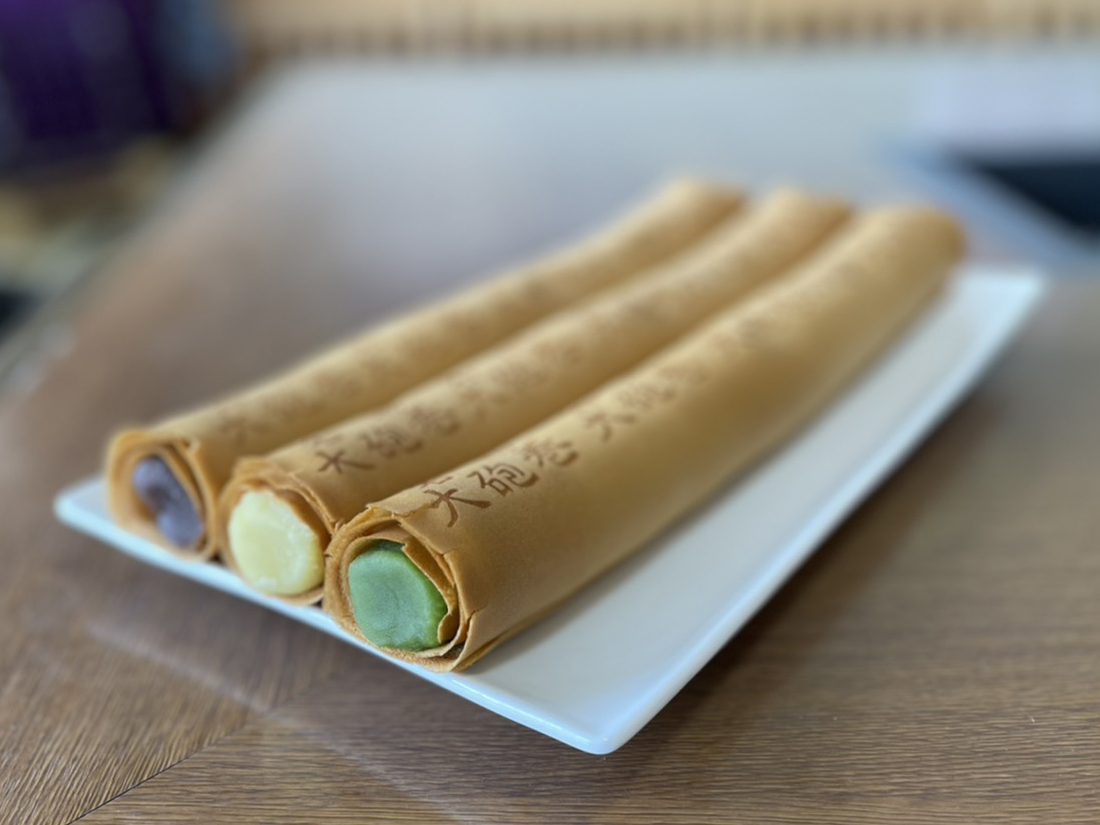 大砲巻 味比べ(小豆こしあん、栗あん、抹茶あん) 3本箱入